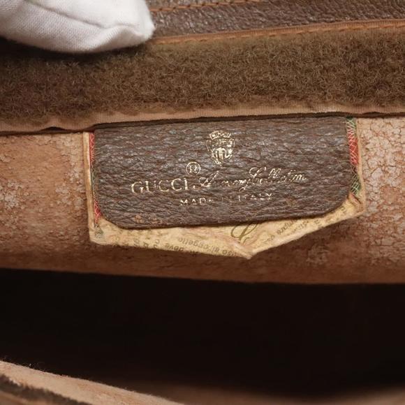 GUCCI GG Supreme Web Sherry Line Clutch Bag PVC Beige 89 01 002 Auth BA2440 - Picture 8 of 16